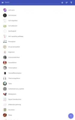 Biological process android App screenshot 4